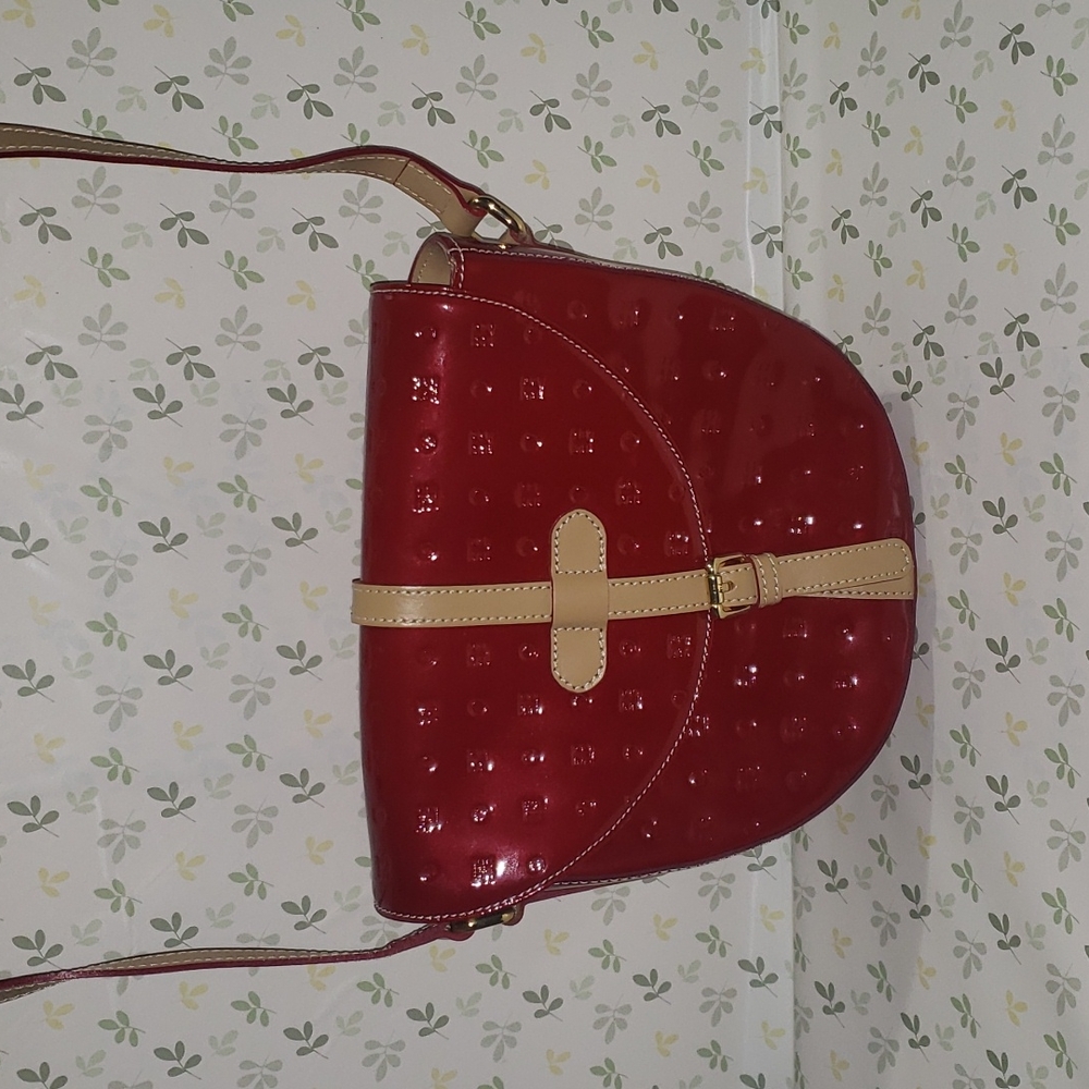 Arcadia Patent Burgundy Red Bag VGC